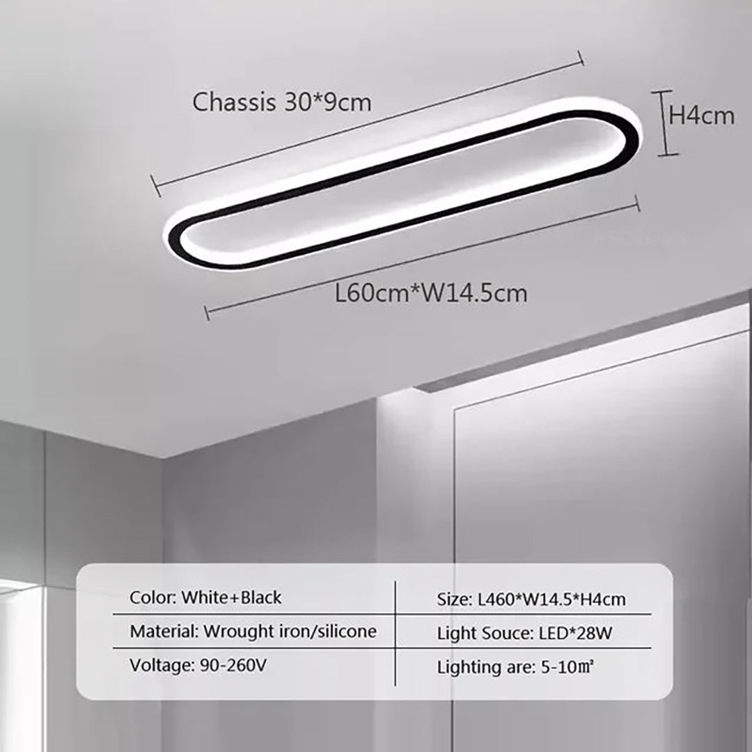 LED flush mount loftlampe – moderne luksusdesign