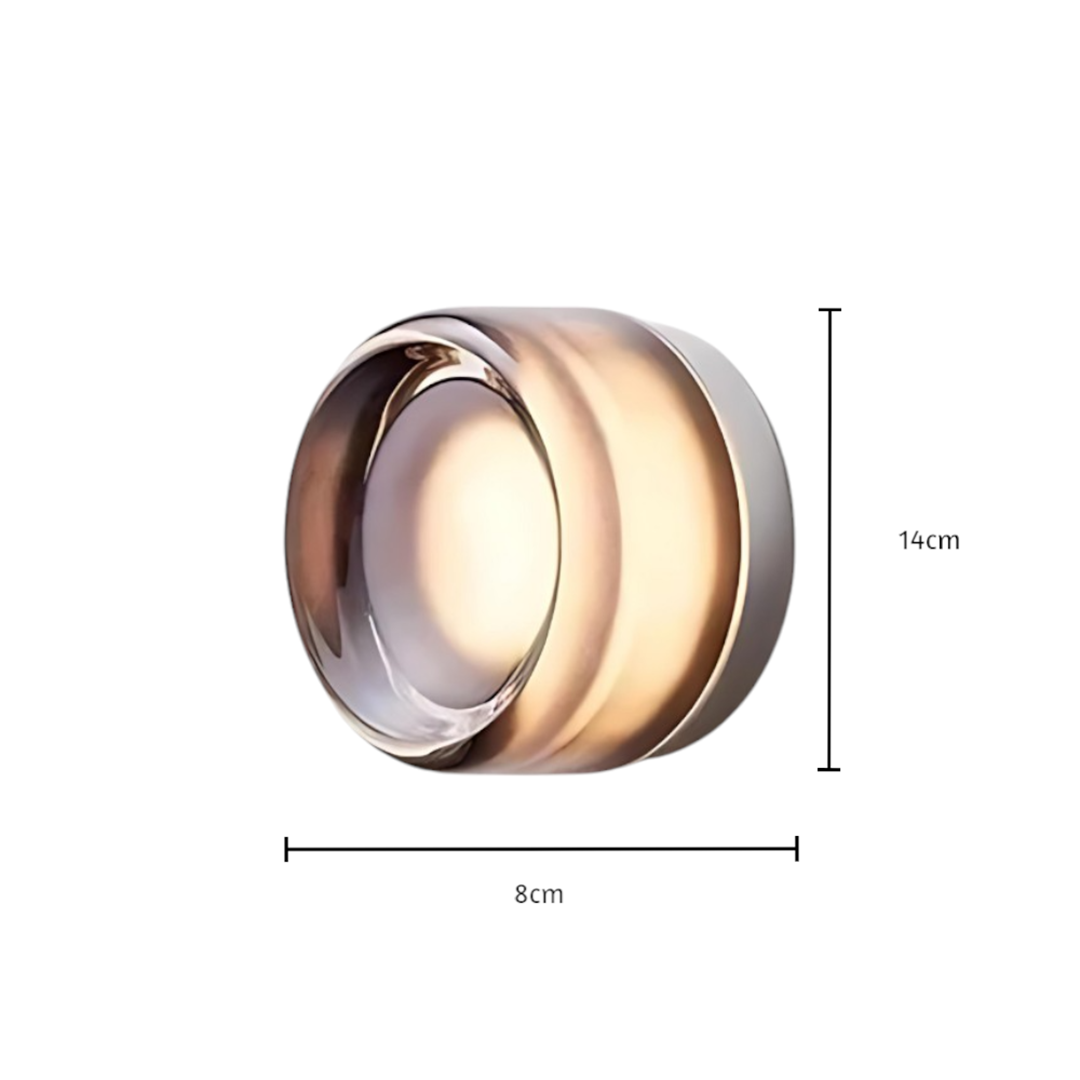 Moderne væglampe med struktureret diffuser