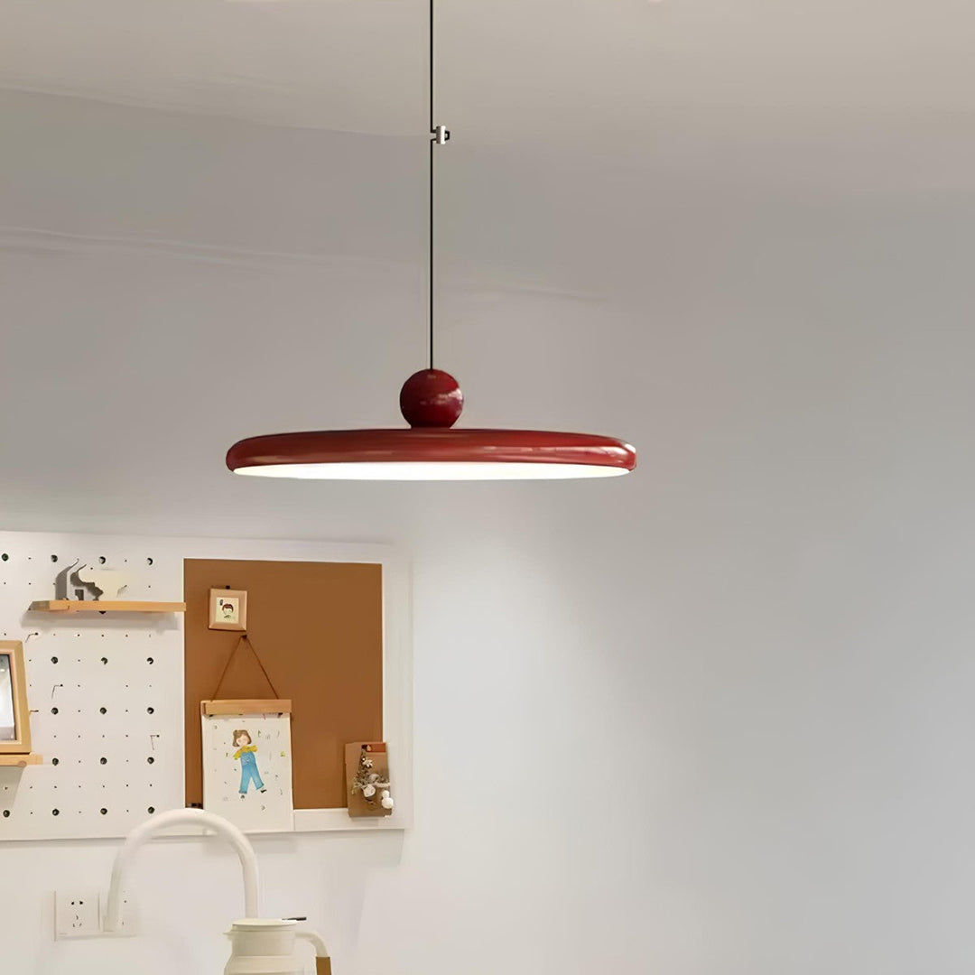 Bauhaus pendellampe – blankt skulpturelt LED design