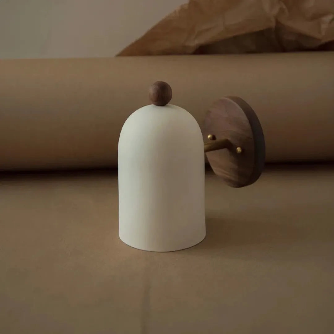 Træ LED Væglampe I Skandinavisk Design