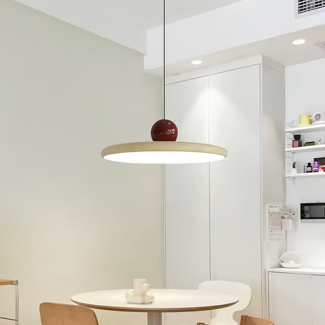 Bauhaus pendellampe – blankt skulpturelt LED design