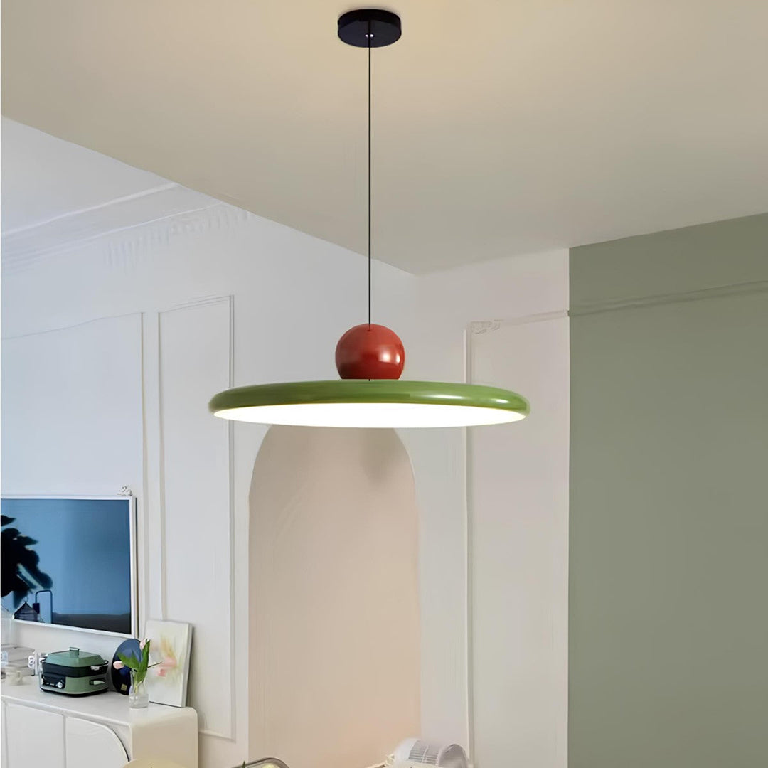 Bauhaus pendellampe – blankt skulpturelt LED design