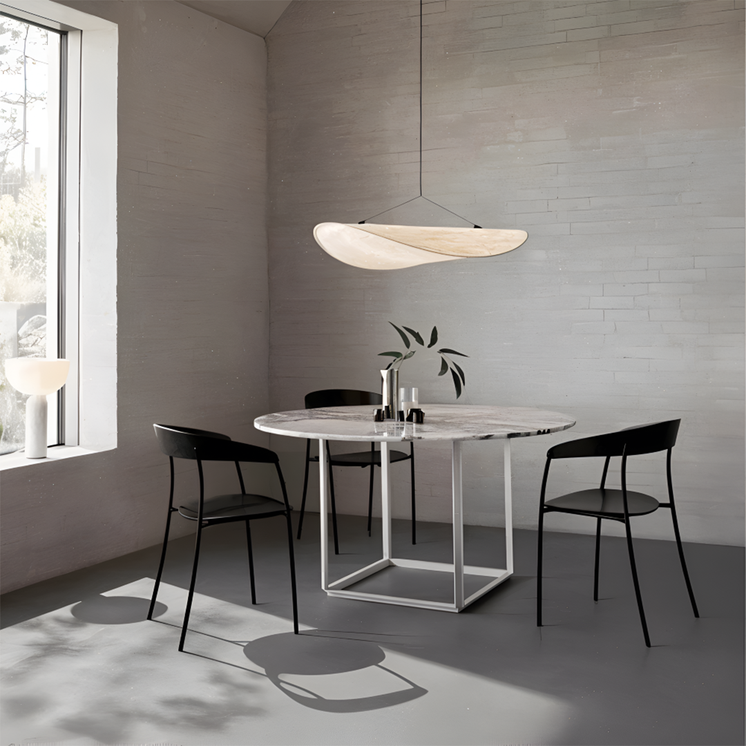 Stof LED pendellampe – organisk skulpturelt design