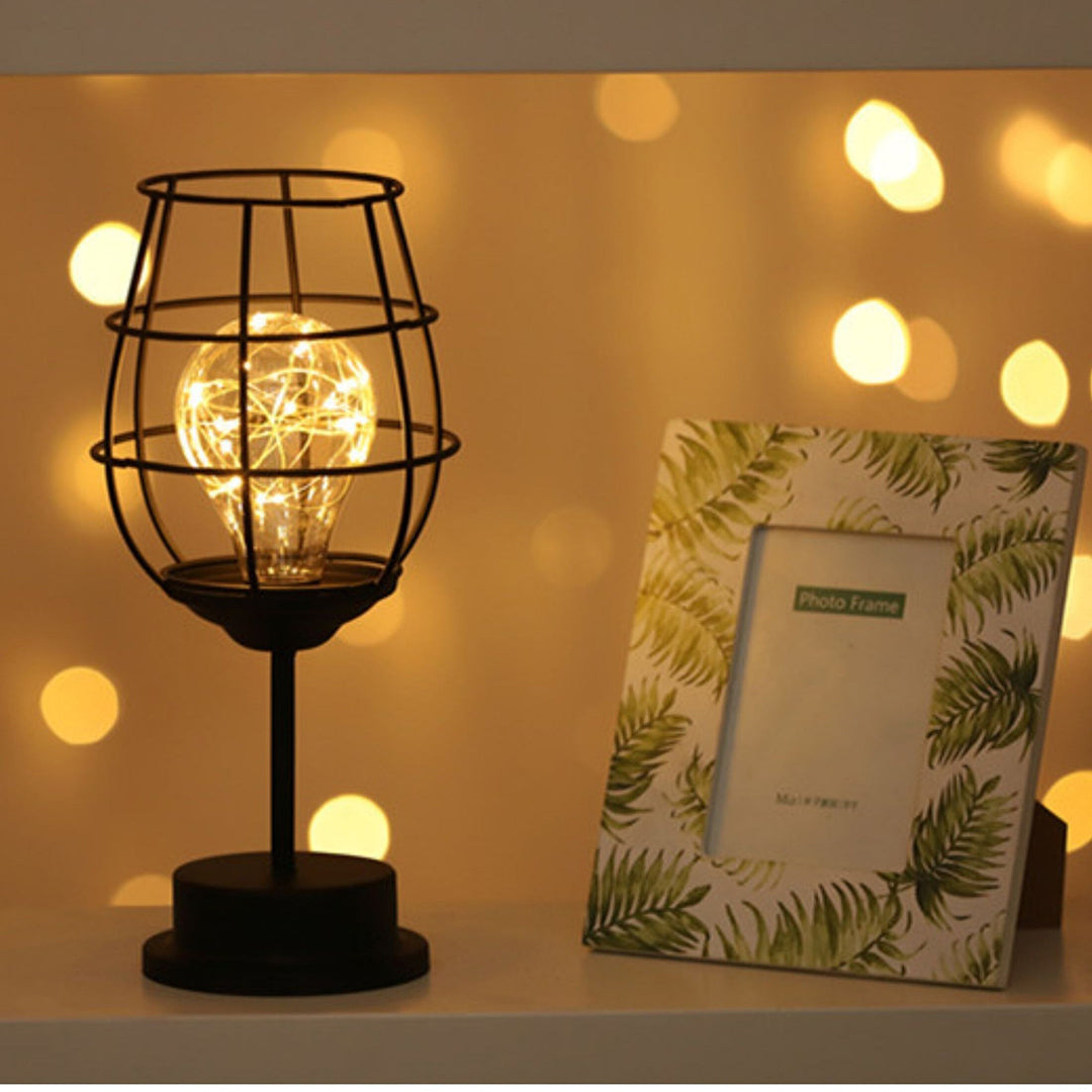 Trådløs LED bordlampe i stål – varmt dæmpbart stemningslys