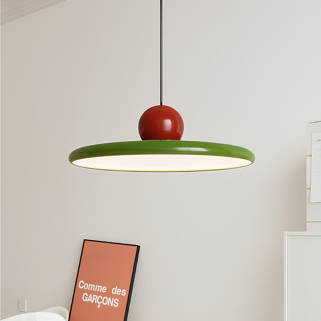 Bauhaus pendellampe – blankt skulpturelt LED design
