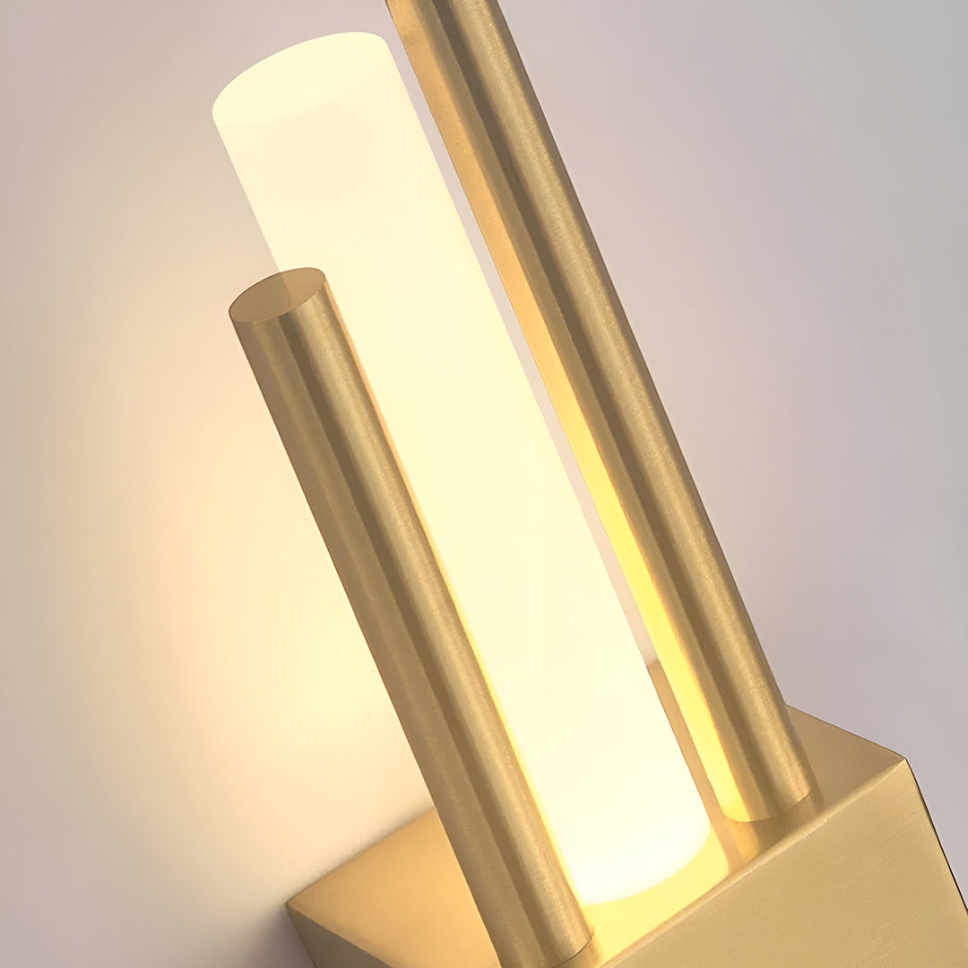 Sort Og Guld LED Væglampe I Luksuriøst Moderne Design