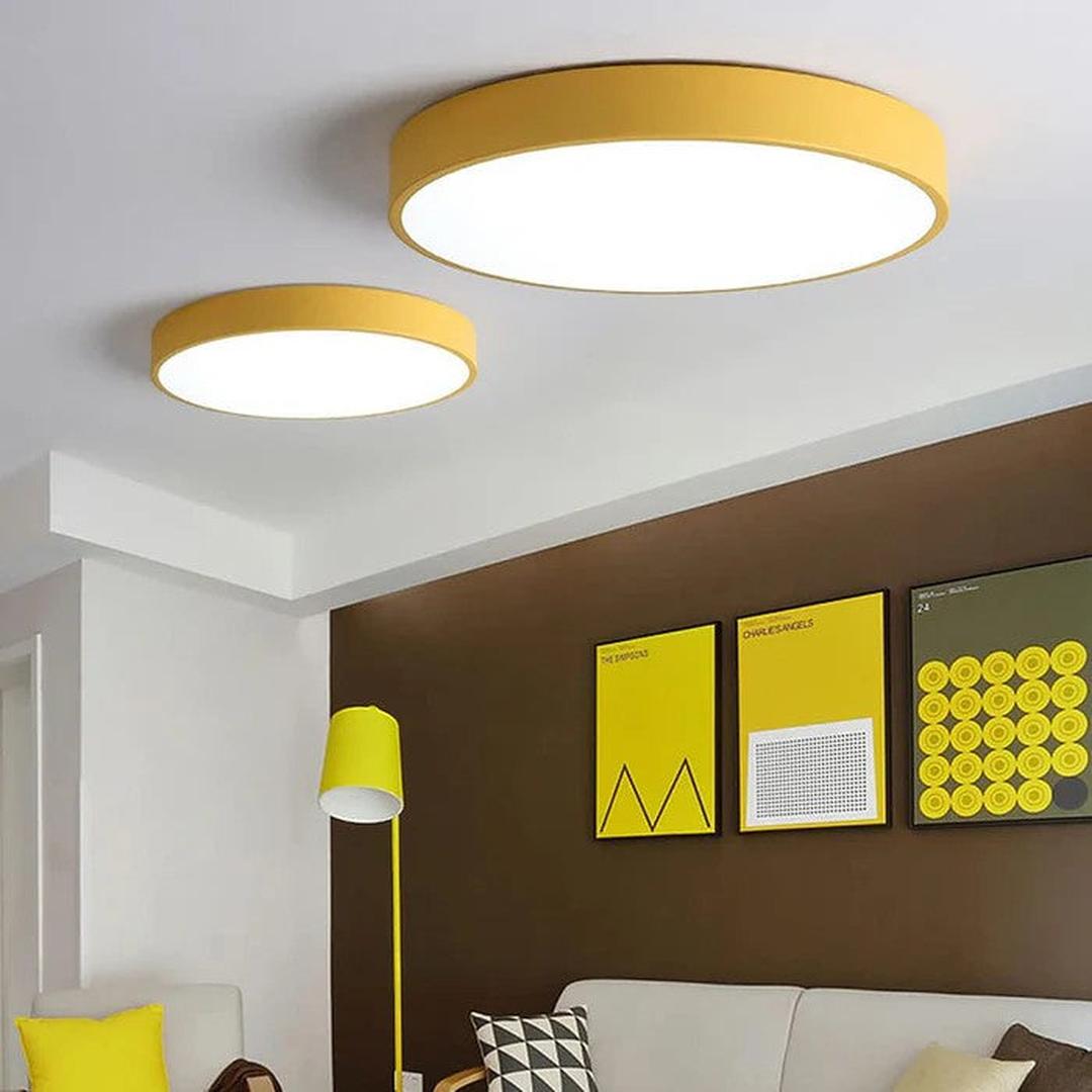 Rund LED Loftlampe I Moderne Indretningsdesign