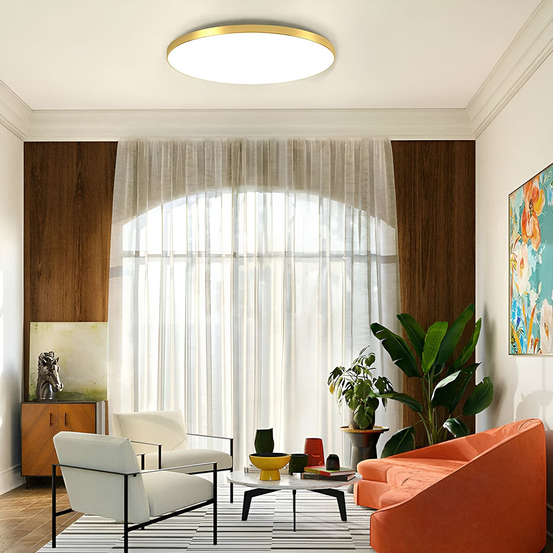 Minimalistisk LED Loftlampe I Elegant Indretningsdesign