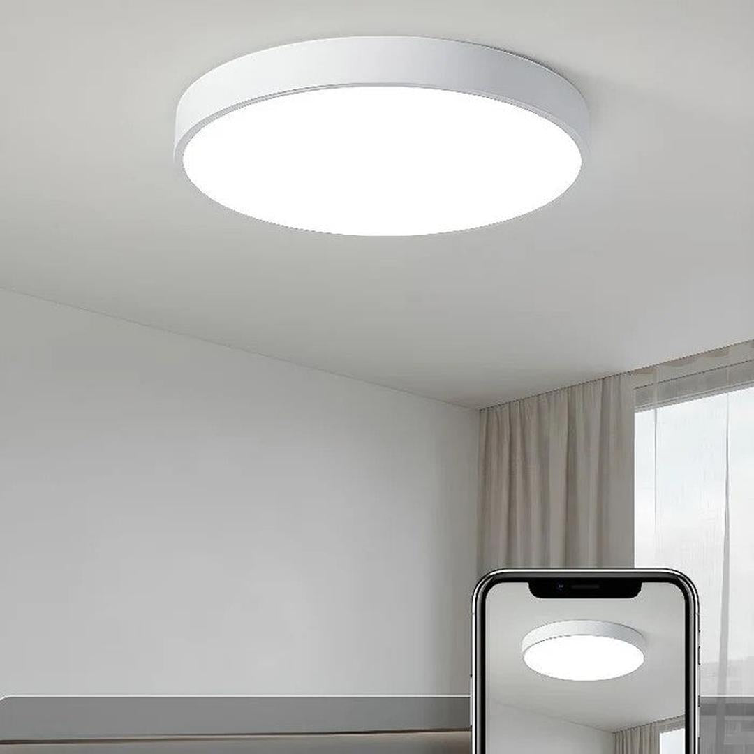 Rund LED Loftlampe I Moderne Indretningsdesign