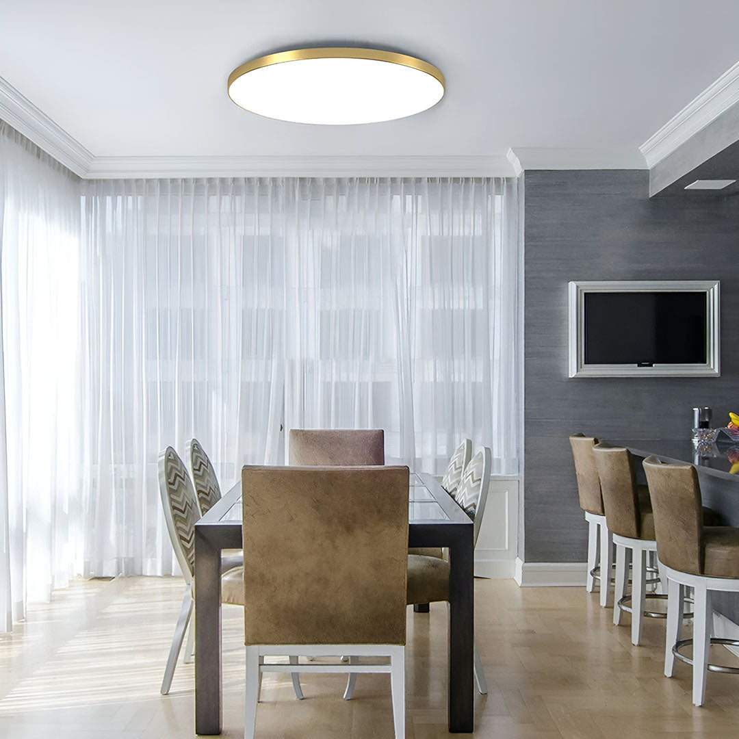 Minimalistisk LED Loftlampe I Elegant Indretningsdesign