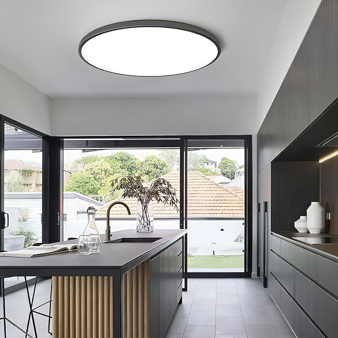 Minimalistisk LED Loftlampe I Elegant Indretningsdesign