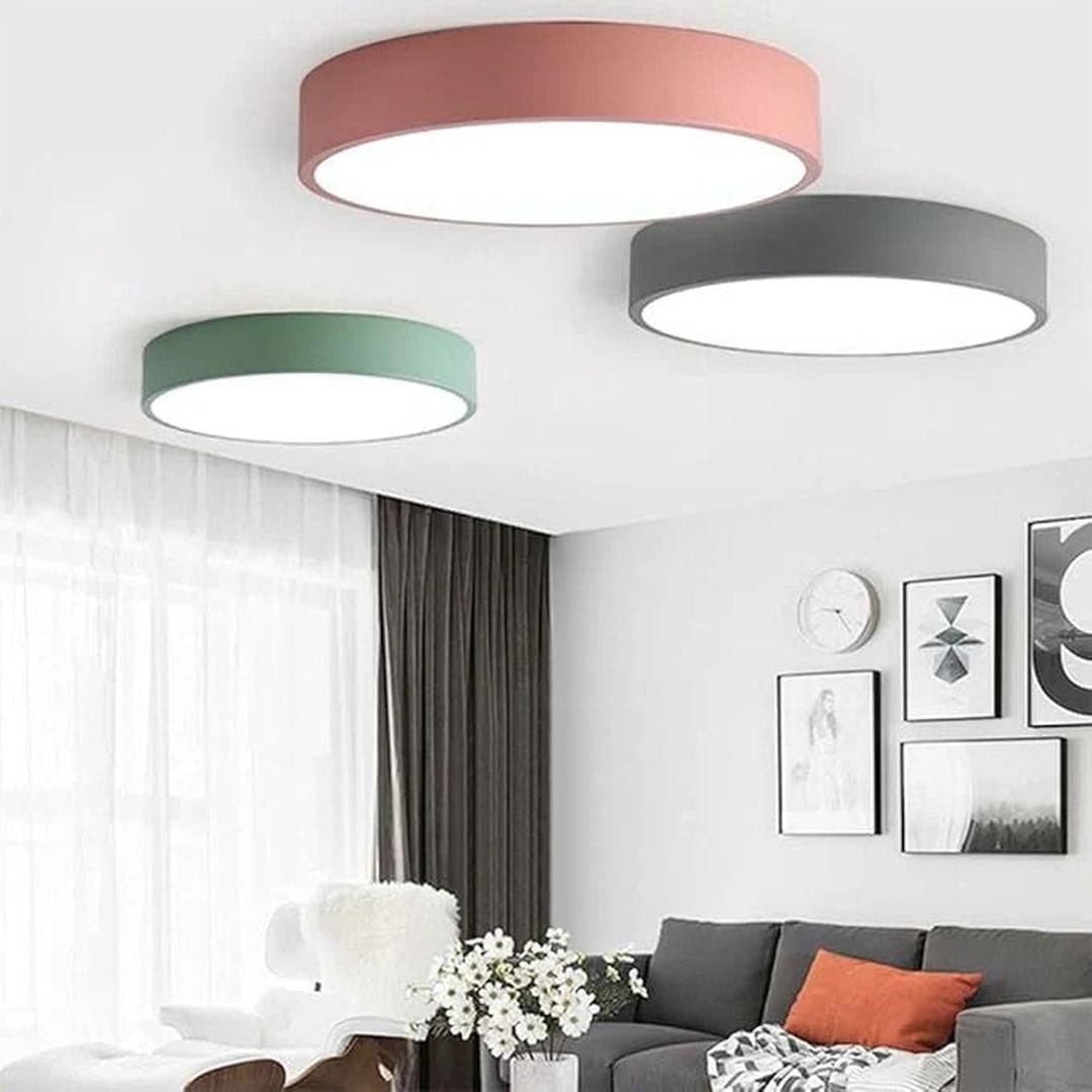 Rund LED Loftlampe I Moderne Indretningsdesign