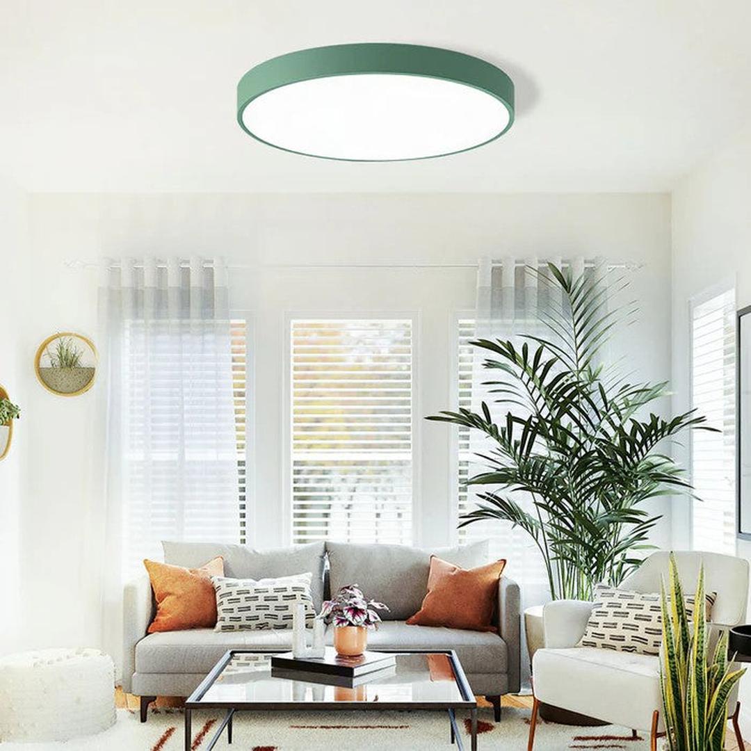 Rund LED Loftlampe I Moderne Indretningsdesign