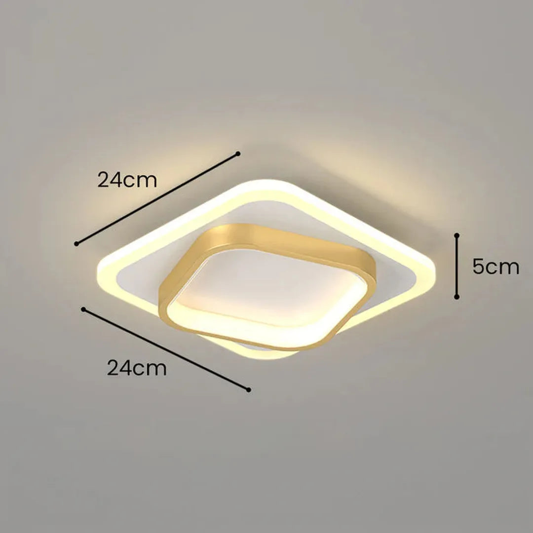 Moderne Firkantet LED Loftlampe