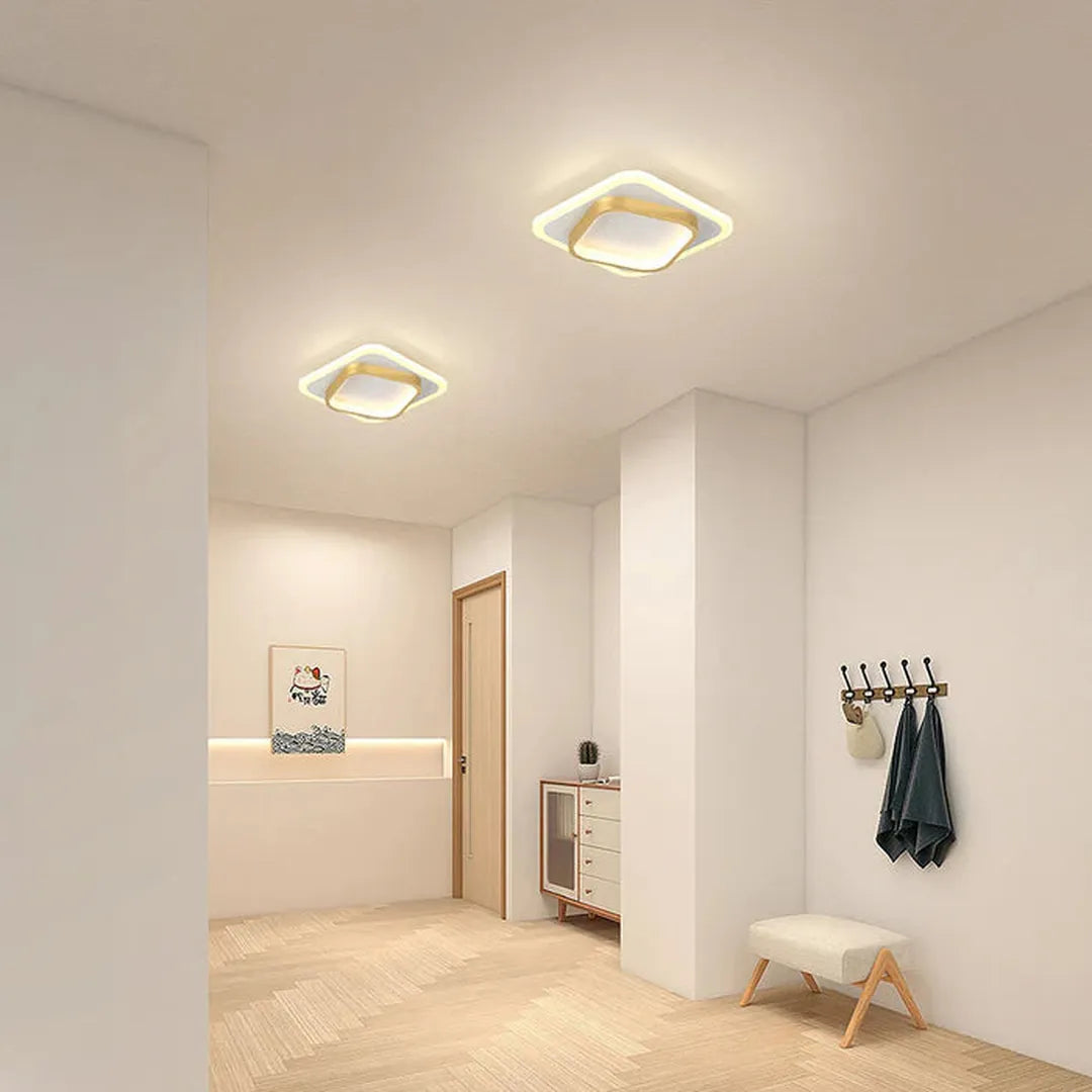 Moderne Firkantet LED Loftlampe