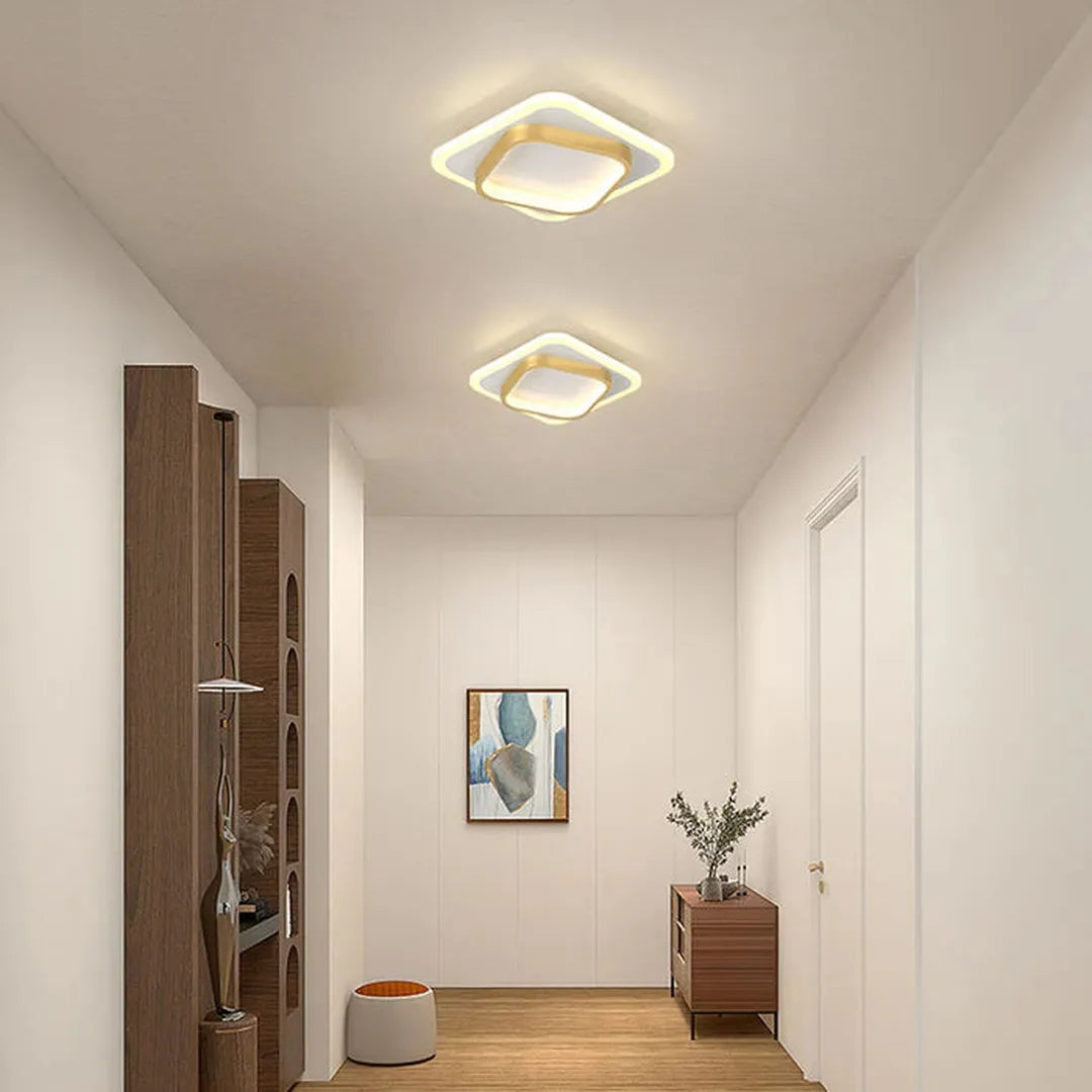 Moderne Firkantet LED Loftlampe